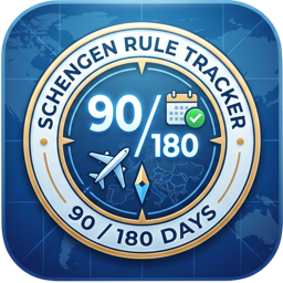 Schengen Rule Tracker App Icon